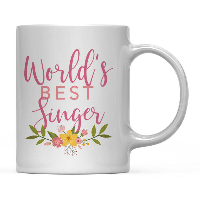 Andaz Press 11oz World's Best Floral Careers Coffee Mug-Set of 1-Andaz Press-Singer-