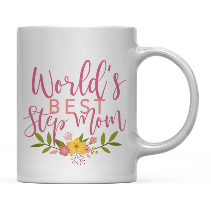 Andaz Press 11oz World's Best Floral Careers Coffee Mug-Set of 1-Andaz Press-Step Mom-