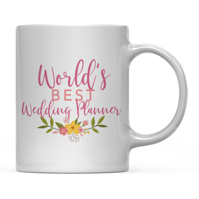 Andaz Press 11oz World's Best Floral Careers Coffee Mug-Set of 1-Andaz Press-Wedding Planner-