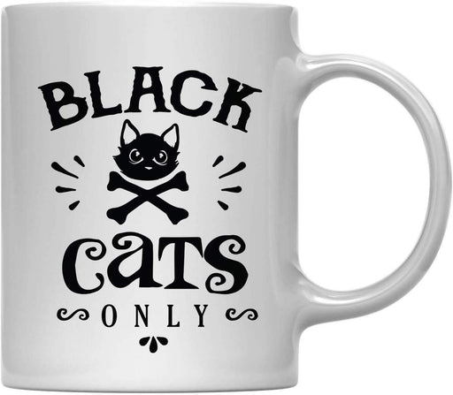 Andaz Press 11oz. Coffee Mug, Black Cats Only-Set of 1-Andaz Press-Black Cats Only-