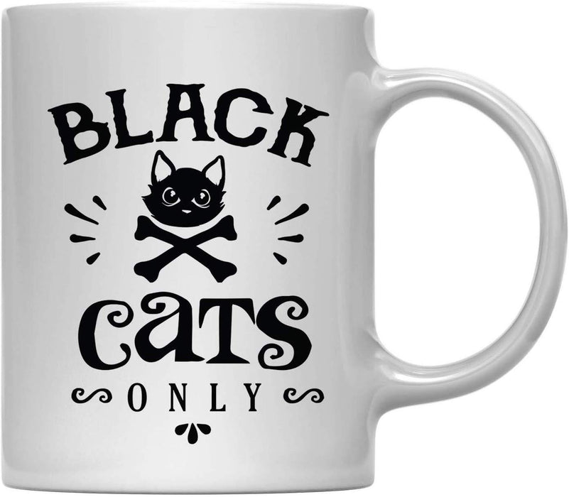 Andaz Press 11oz. Coffee Mug, Black Cats Only-Set of 1-Andaz Press-Black Cats Only-