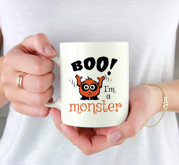 Andaz Press 11oz. Coffee Mug, Boo I'm a Monster-Set of 1-Andaz Press-Boo I'm a Monster-