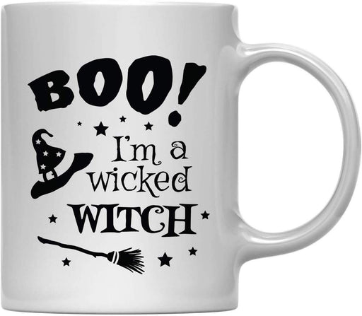Andaz Press 11oz. Coffee Mug, Boo Im a Wicked Witch-Set of 1-Andaz Press-Boo Im a Wicked Witch-