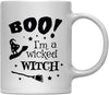 Andaz Press 11oz. Coffee Mug, Boo Im a Wicked Witch-Set of 1-Andaz Press-Boo Im a Wicked Witch-