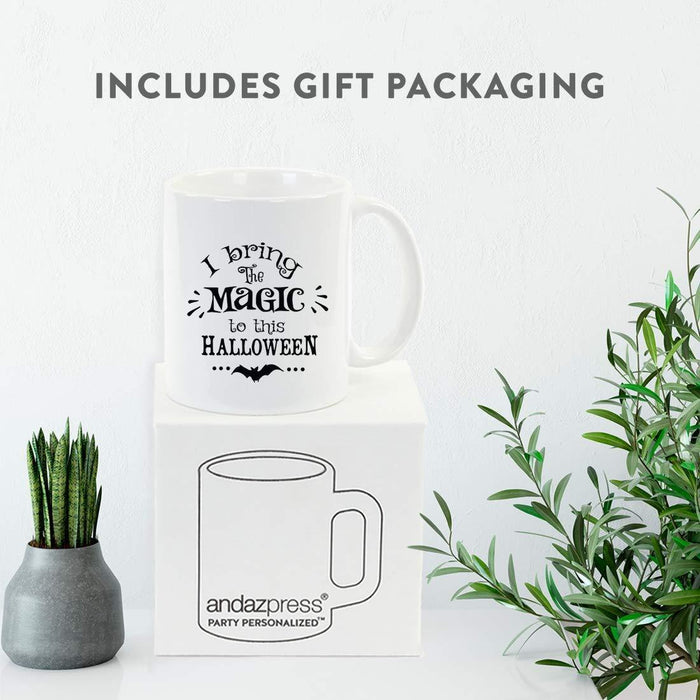 Andaz Press 11oz. Coffee Mug, I Bring The Magic to This Halloween-Set of 1-Andaz Press-I Bring The Magic to This Halloween-