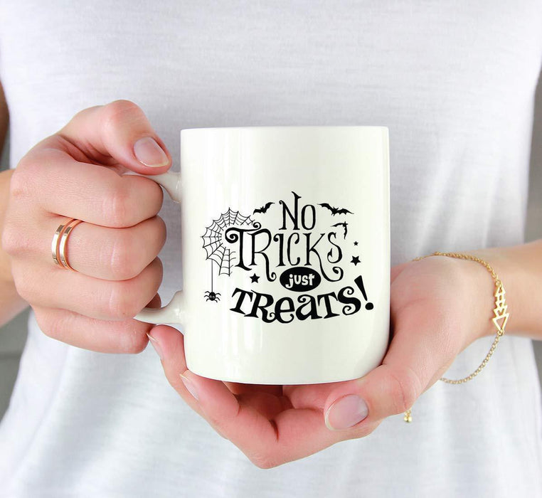 Andaz Press 11oz. Coffee Mug, No Tricks Just Treats-Set of 1-Andaz Press-No Tricks Just Treats-