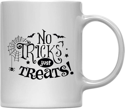 Andaz Press 11oz. Coffee Mug, No Tricks Just Treats-Set of 1-Andaz Press-No Tricks Just Treats-