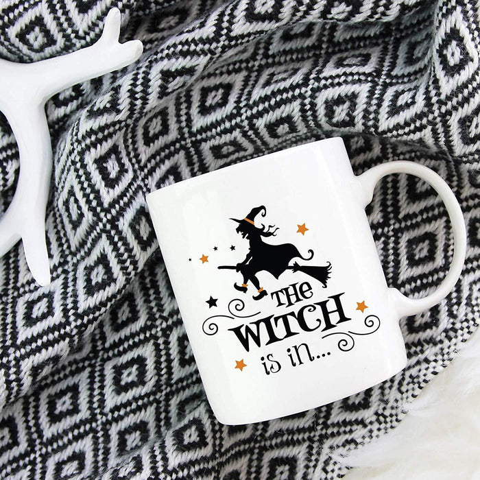 Andaz Press 11oz. Coffee Mug, The Witch is in-Set of 1-Andaz Press-The Witch is in-
