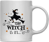 Andaz Press 11oz. Coffee Mug, The Witch is in-Set of 1-Andaz Press-The Witch is in-