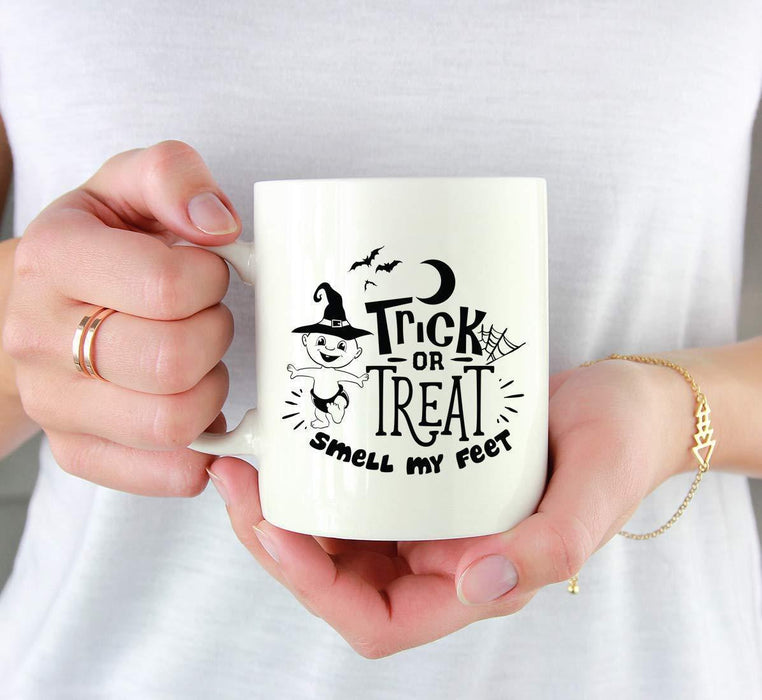 Andaz Press 11oz. Coffee Mug, Trick or Treat Smell My Feet-Set of 1-Andaz Press-Trick or Treat Smell My Feet-