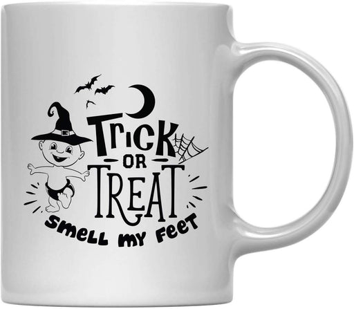 Andaz Press 11oz. Coffee Mug, Trick or Treat Smell My Feet-Set of 1-Andaz Press-Trick or Treat Smell My Feet-