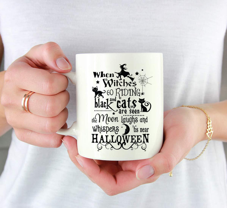 Andaz Press 11oz. Coffee Mug, When Witches go Riding and Black Cats are Seen-Set of 1-Andaz Press-When Witches go Riding and Black Cats are Seen-