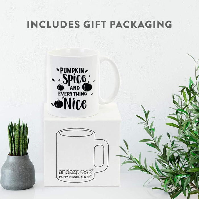 Andaz Press 11oz. Fall Autumn Coffee Mug, Pumpkin Spice and Everything Nice-Set of 1-Andaz Press-Pumpkin Spice and Everything Nice-