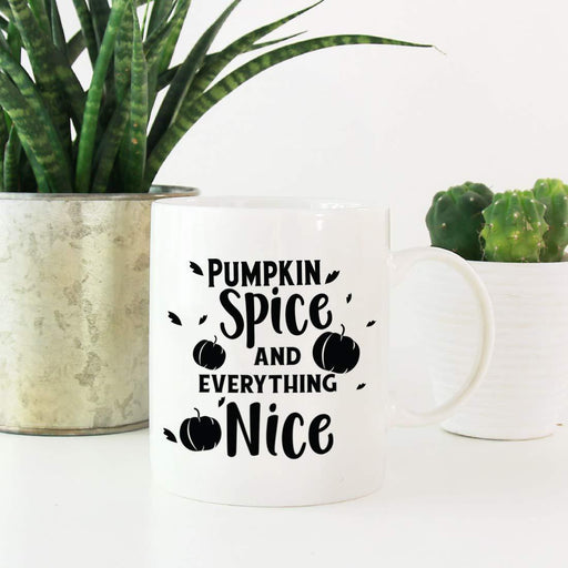 Andaz Press 11oz. Fall Autumn Coffee Mug, Pumpkin Spice and Everything Nice-Set of 1-Andaz Press-Pumpkin Spice and Everything Nice-