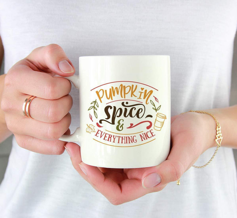 Andaz Press 11oz. Fall Hot Chocolate Mug, Pumpkin Spice and Everything Nice-Set of 1-Andaz Press-Pumpkin Spice and Everything Nice-