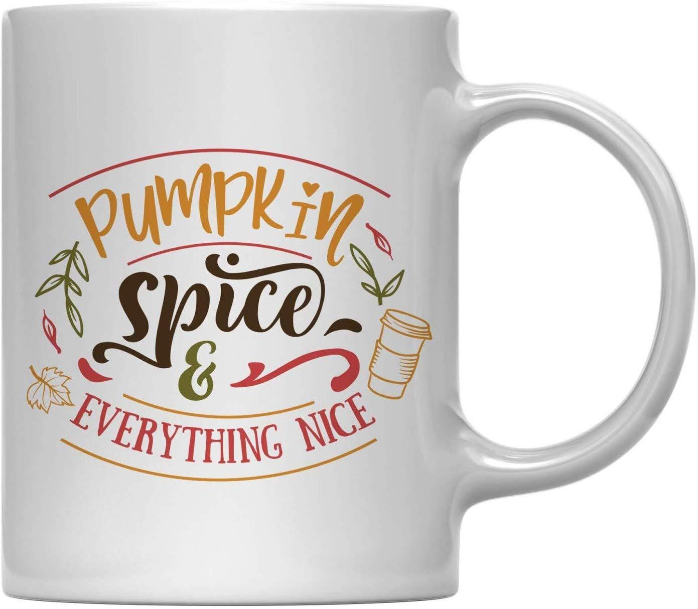 Andaz Press 11oz. Fall Hot Chocolate Mug, Pumpkin Spice and Everything Nice-Set of 1-Andaz Press-Pumpkin Spice and Everything Nice-