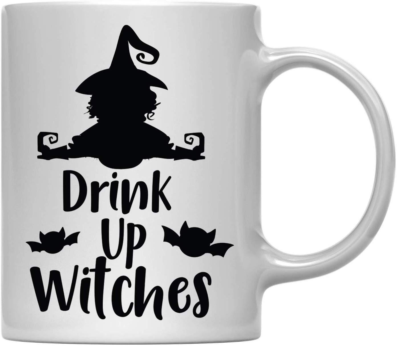 Andaz Press 11oz. Halloween Coffee Mug, Drink Up Witches-Set of 1-Andaz Press-Drink Up Witches-