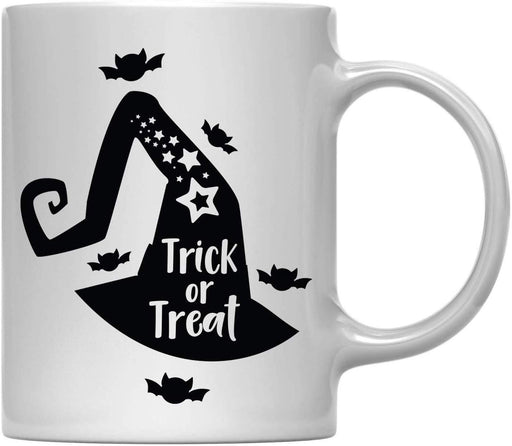 Andaz Press 11oz. Halloween Coffee Mug, Trick or Treat Witch's Hat-Set of 1-Andaz Press-Trick or Treat Witch's Hat-