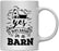 Andaz Press 11oz. Hot Chocolate Coffee Mug Gift, Yes I was Raised in a Barn-Set of 1-Andaz Press-Yes I was Raised in a Barn-
