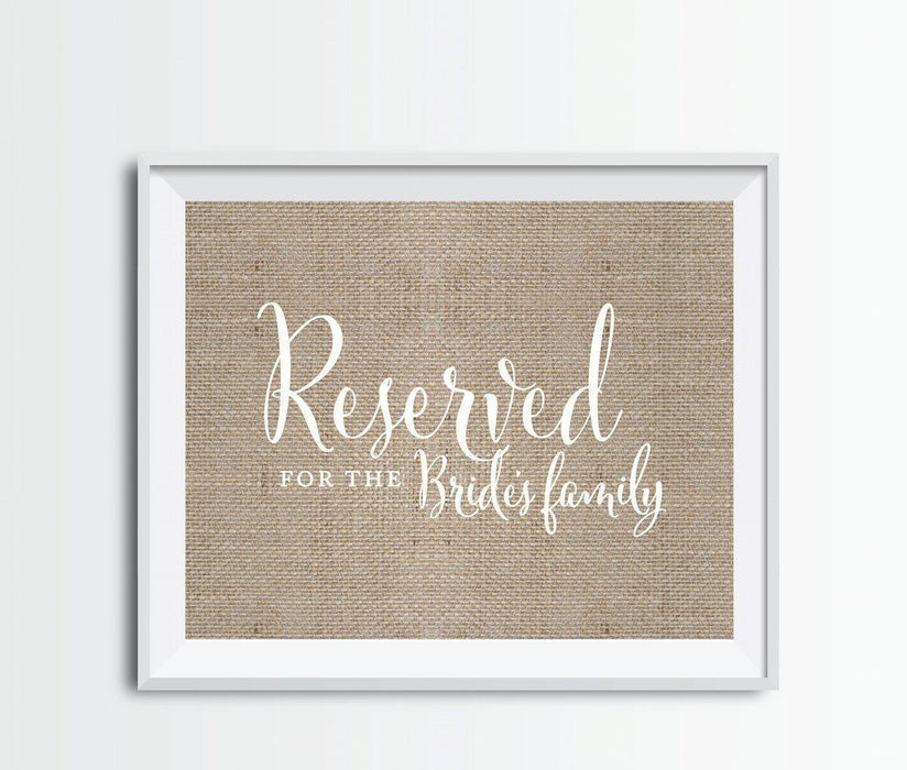 Andaz Press 8.5 x 11 Burlap Wedding Party Signs-Set of 1-Andaz Press-Mr. & Mrs.-