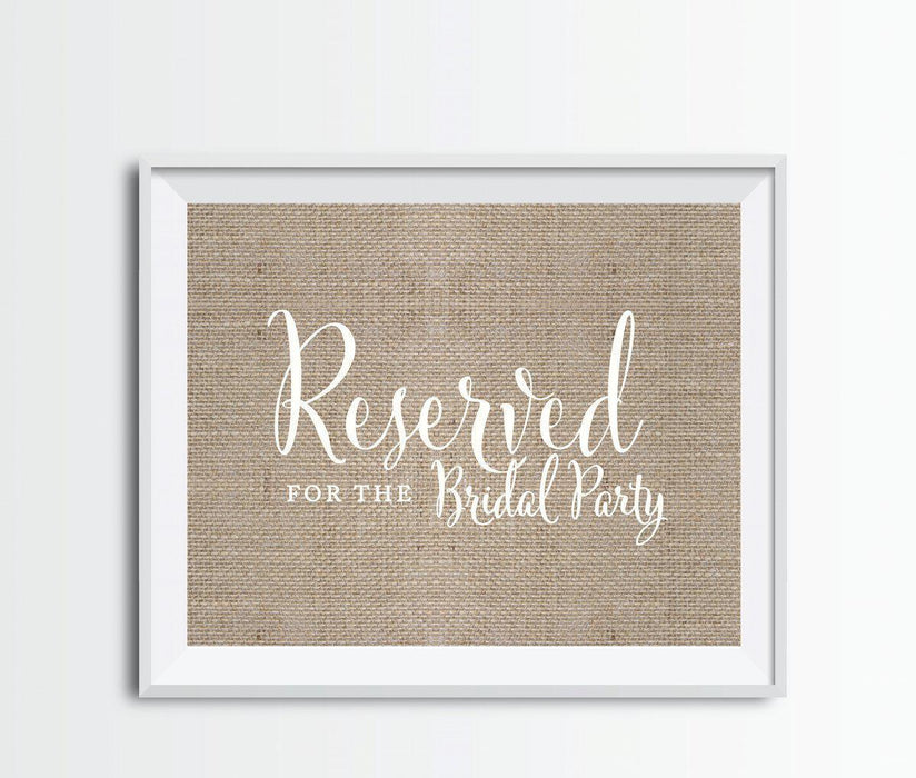 Andaz Press 8.5 x 11 Burlap Wedding Party Signs-Set of 1-Andaz Press-Mr. & Mrs.-
