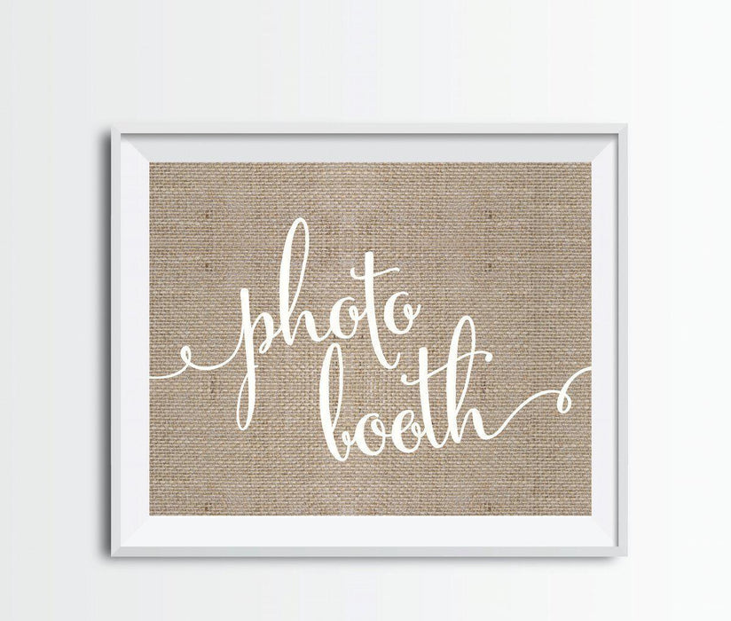 Andaz Press 8.5 x 11 Burlap Wedding Party Signs-Set of 1-Andaz Press-Mr. & Mrs.-