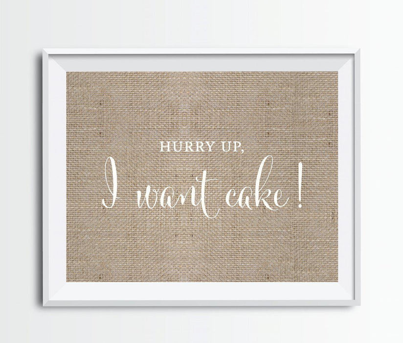 Andaz Press 8.5 x 11 Burlap Wedding Party Signs-Set of 1-Andaz Press-Mr. & Mrs.-