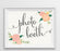 Andaz Press 8.5" x 11" Floral Roses Wedding Party Signs-Set of 1-Andaz Press-Mr. & Mrs.-