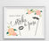 Andaz Press 8.5" x 11" Floral Roses Wedding Party Signs-Set of 1-Andaz Press-Mr. & Mrs.-