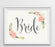 Andaz Press 8.5" x 11" Floral Roses Wedding Party Signs-Set of 1-Andaz Press-Mr. & Mrs.-