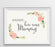 Andaz Press 8.5" x 11" Floral Roses Wedding Party Signs-Set of 1-Andaz Press-Mr. & Mrs.-
