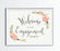 Andaz Press 8.5" x 11" Floral Roses Wedding Party Signs-Set of 1-Andaz Press-Mr. & Mrs.-