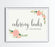 Andaz Press 8.5" x 11" Floral Roses Wedding Party Signs-Set of 1-Andaz Press-Mr. & Mrs.-