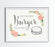 Andaz Press 8.5" x 11" Floral Roses Wedding Party Signs-Set of 1-Andaz Press-Mr. & Mrs.-