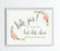 Andaz Press 8.5" x 11" Floral Roses Wedding Party Signs-Set of 1-Andaz Press-Mr. & Mrs.-