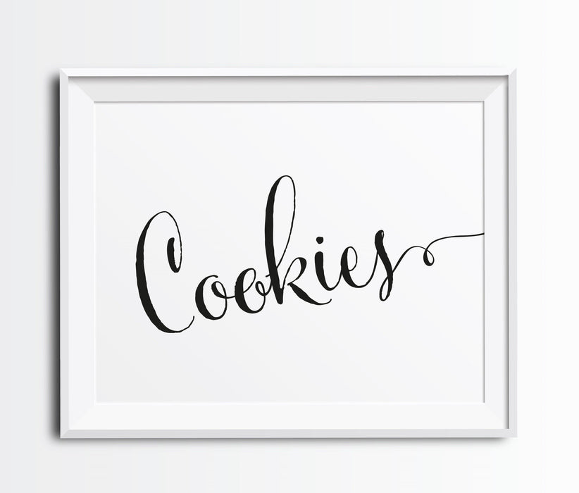 Andaz Press 8.5 x 11 Formal Black & White Wedding Favor Party Signs-Set of 1-Andaz Press-Baby It's Cold Outside - Hot Chocolate-