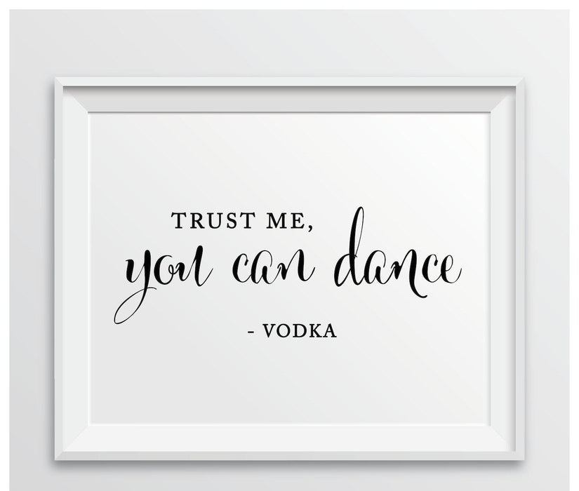 Andaz Press 8.5 x 11-Inch Formal Black & White Wedding Party Signs-Set of 1-Andaz Press-Mr. & Mrs.-