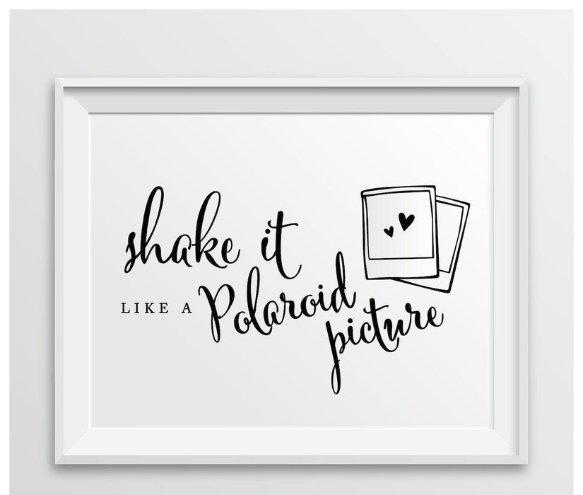 Andaz Press 8.5 x 11-Inch Formal Black & White Wedding Party Signs-Set of 1-Andaz Press-Mr. & Mrs.-