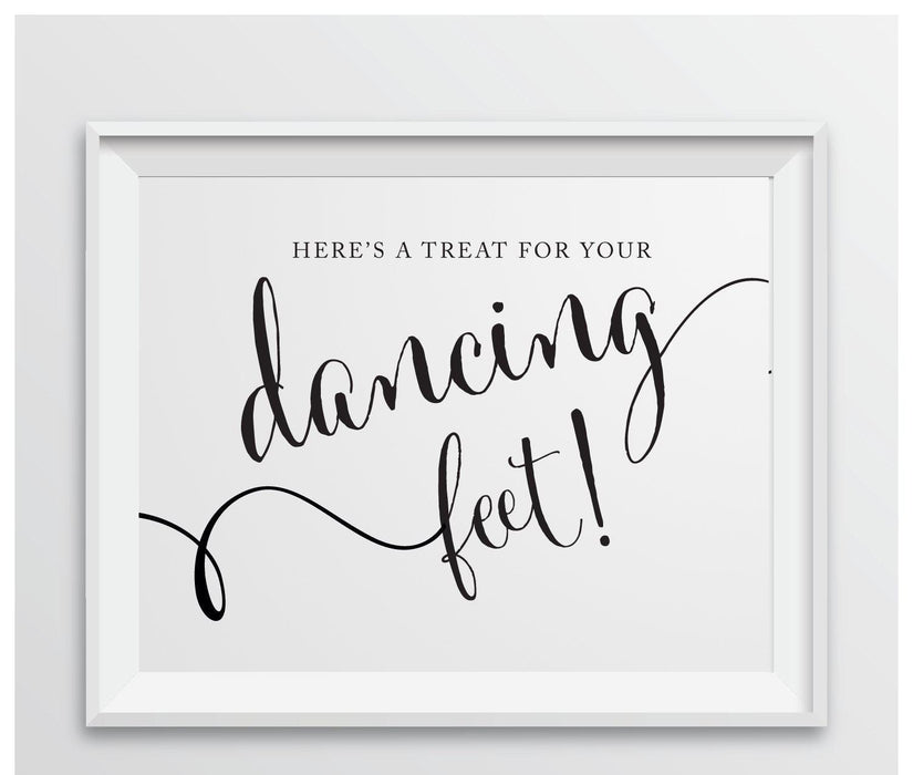 Andaz Press 8.5 x 11-Inch Formal Black & White Wedding Party Signs-Set of 1-Andaz Press-Mr. & Mrs.-