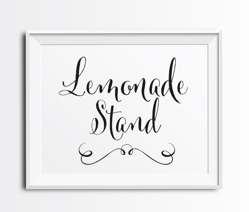 Andaz Press 8.5 x 11-Inch Formal Black & White Wedding Party Signs-Set of 1-Andaz Press-Mr. & Mrs.-