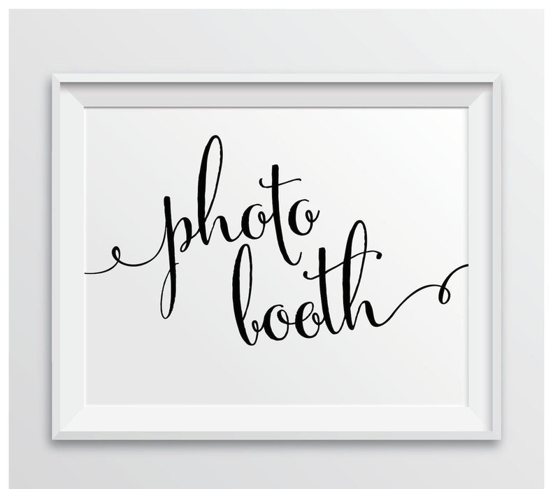 Andaz Press 8.5 x 11-Inch Formal Black & White Wedding Party Signs-Set of 1-Andaz Press-Mr. & Mrs.-