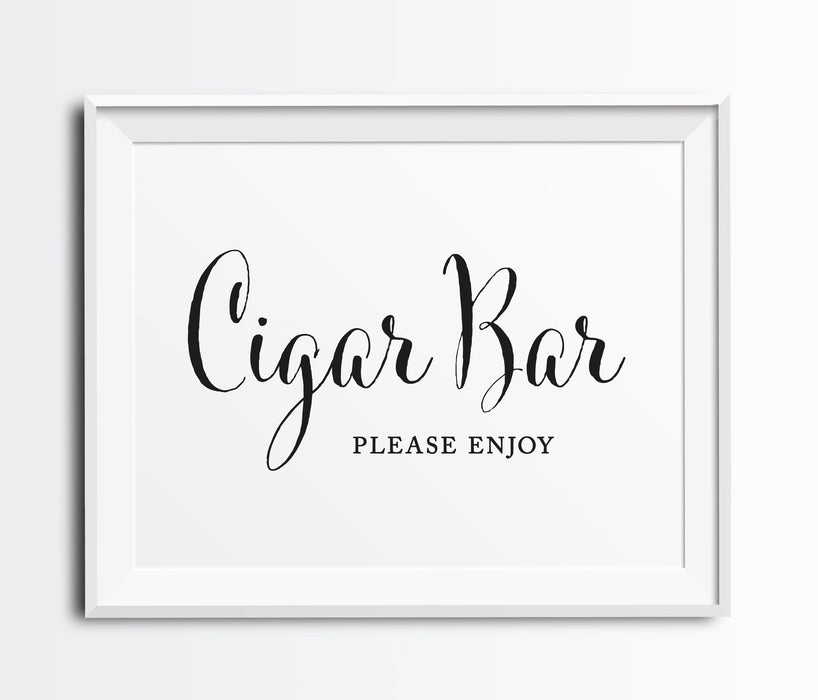 Andaz Press 8.5 x 11-Inch Formal Black & White Wedding Party Signs-Set of 1-Andaz Press-Mr. & Mrs.-