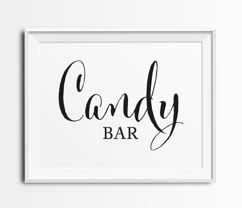 Andaz Press 8.5 x 11-Inch Formal Black & White Wedding Party Signs-Set of 1-Andaz Press-Mr. & Mrs.-