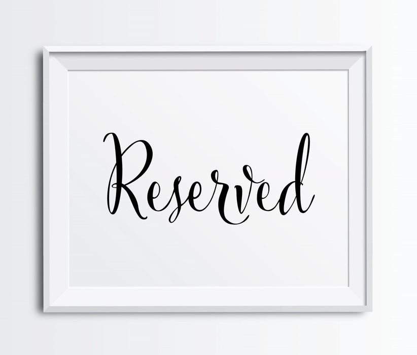 Andaz Press 8.5 x 11-Inch Formal Black & White Wedding Party Signs-Set of 1-Andaz Press-Mr. & Mrs.-