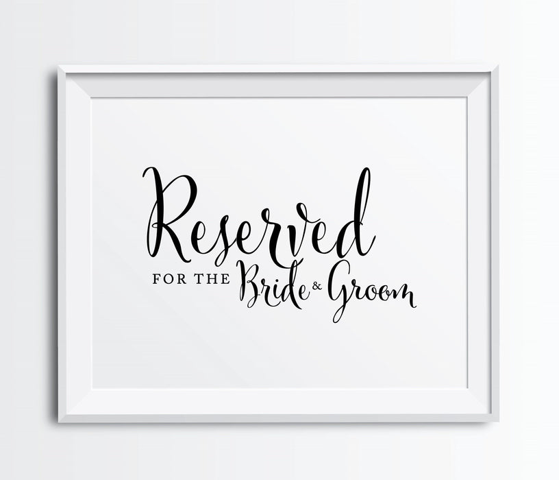 Andaz Press 8.5 x 11-Inch Formal Black & White Wedding Party Signs-Set of 1-Andaz Press-Mr. & Mrs.-