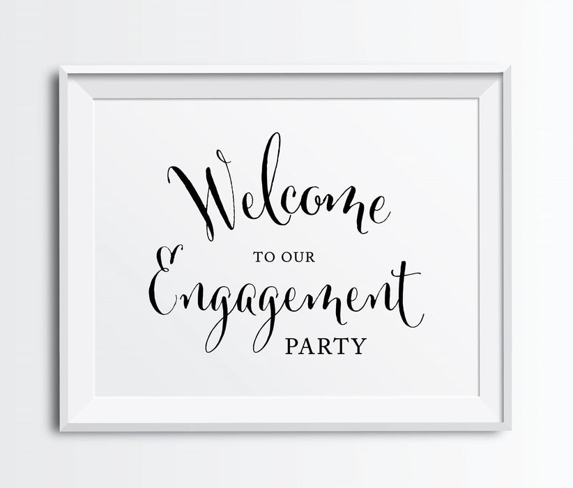 Andaz Press 8.5 x 11-Inch Formal Black & White Wedding Party Signs-Set of 1-Andaz Press-Mr. & Mrs.-