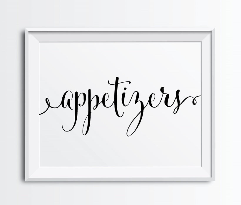 Andaz Press 8.5 x 11-Inch Formal Black & White Wedding Party Signs-Set of 1-Andaz Press-Mr. & Mrs.-