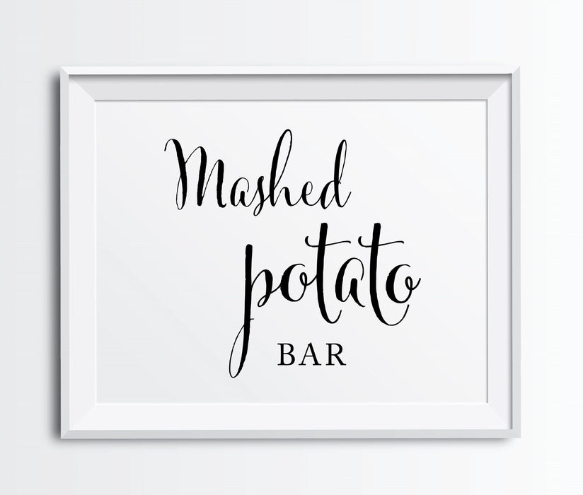Andaz Press 8.5 x 11-Inch Formal Black & White Wedding Party Signs-Set of 1-Andaz Press-Mr. & Mrs.-