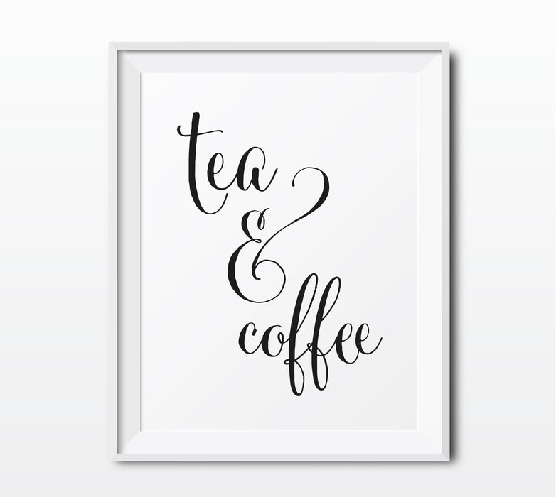 Andaz Press 8.5 x 11-Inch Formal Black & White Wedding Party Signs-Set of 1-Andaz Press-Tea & Coffee-