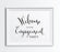 Andaz Press 8.5 x 11-Inch Formal Black & White Wedding Party Signs-Set of 1-Andaz Press-Welcome To Our Engagement Party-